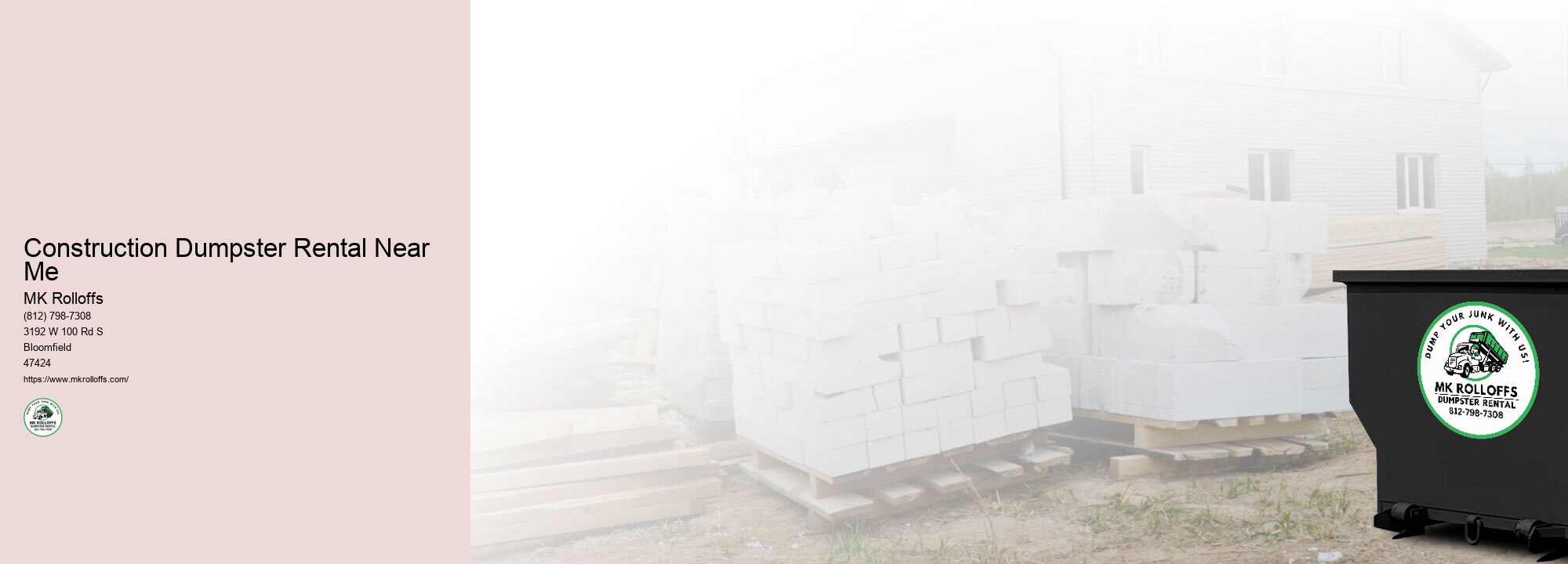 Construction Dumpster Rental Near Me MK Rolloffs Construction Dumpster Rental Near Me