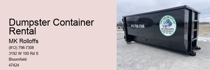 Dumpster Rental Advantages