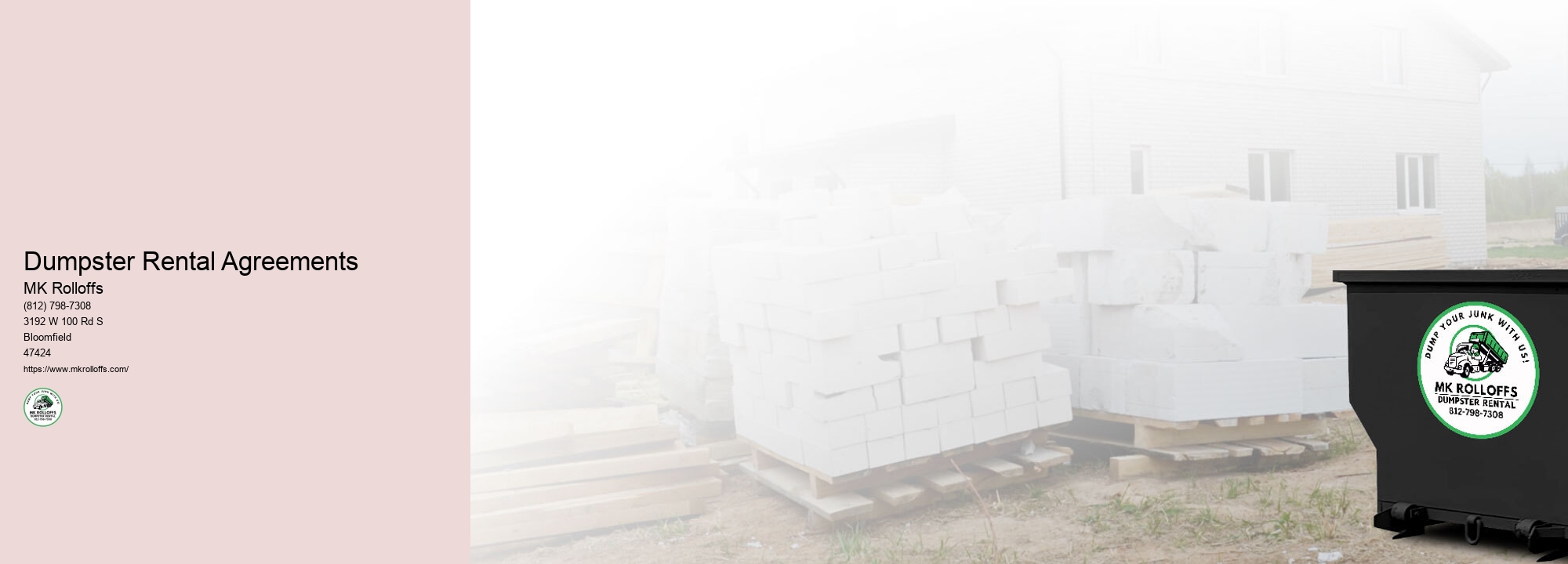 Dumpster Rental Agreements MK Rolloffs Dumpster Rental Agreements