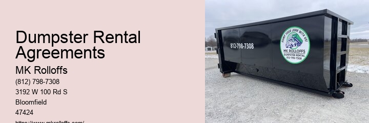 Dumpster Rental Restrictions