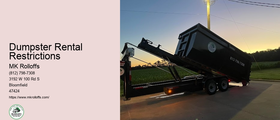 Dumpster Rental Regulations