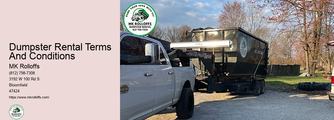 Dumpster Rental Service Areas