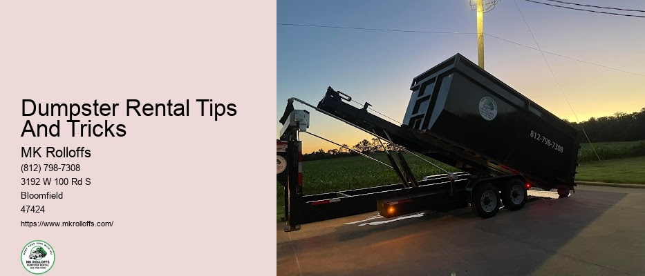 Dumpster Rental Service Areas