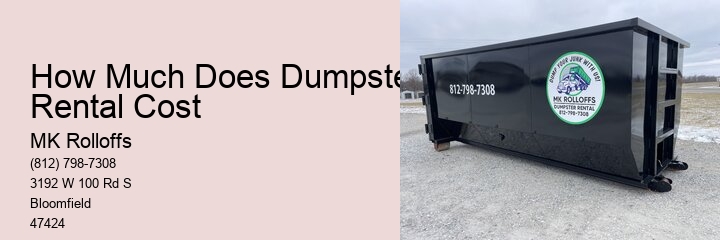 Dumpster Rental Instructions