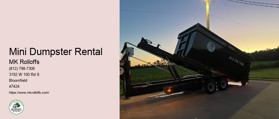 Dumpster Rental Features