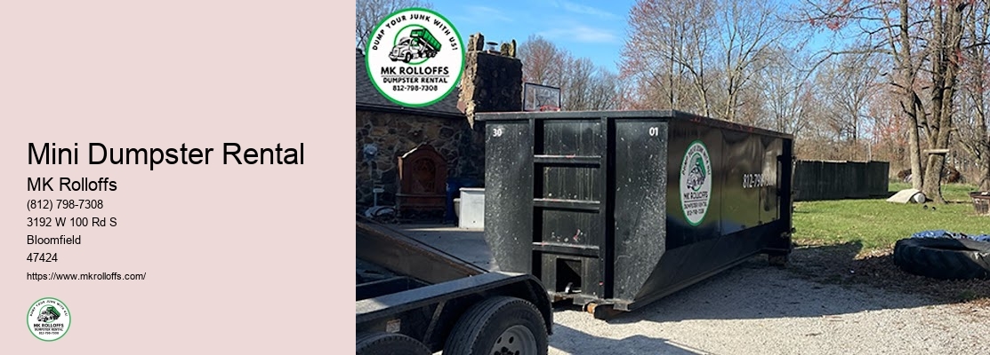 Dumpster Rental Guidelines