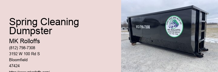 Dumpster Rental Amenities